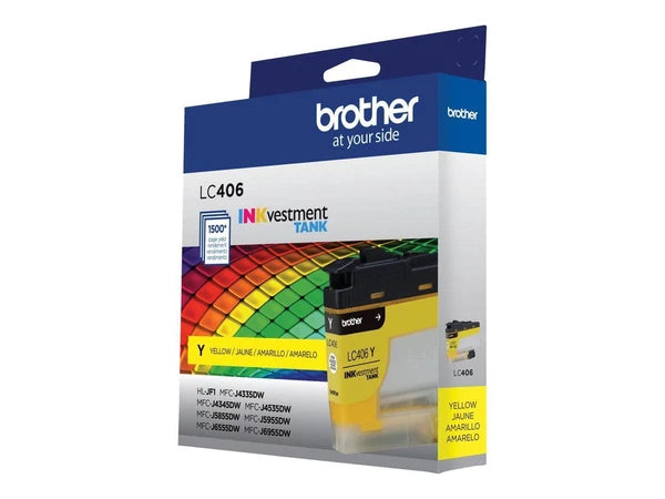 LC406YS - Brother INKvestment LC406Y Ink Cartridge Single Yellow