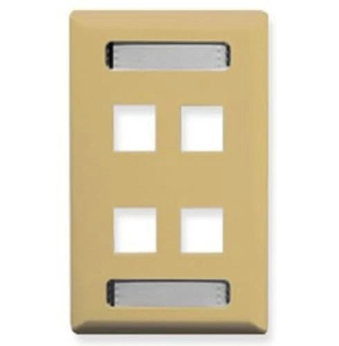 IC107S04IV - ICC Faceplate 4 x Total Number of Socket Ivory