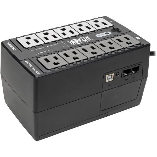 ECO550UPS - Tripp Lite UPS 550VA 300W Eco Green Battery Back Up Compact 120V USB RJ11