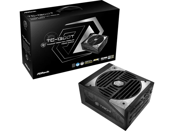 TC-1300T - ASRock 1300 W ATX3.1 & PCIe5.1 80 PLUS TITANIUM Full Modular