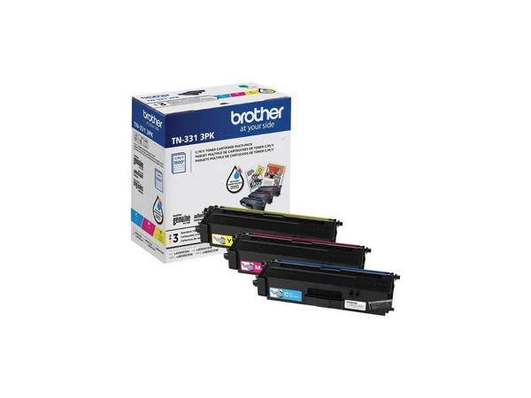 TN-331-3PK - Brother GenuineSY ColorTonr Crtrdg 3Pk