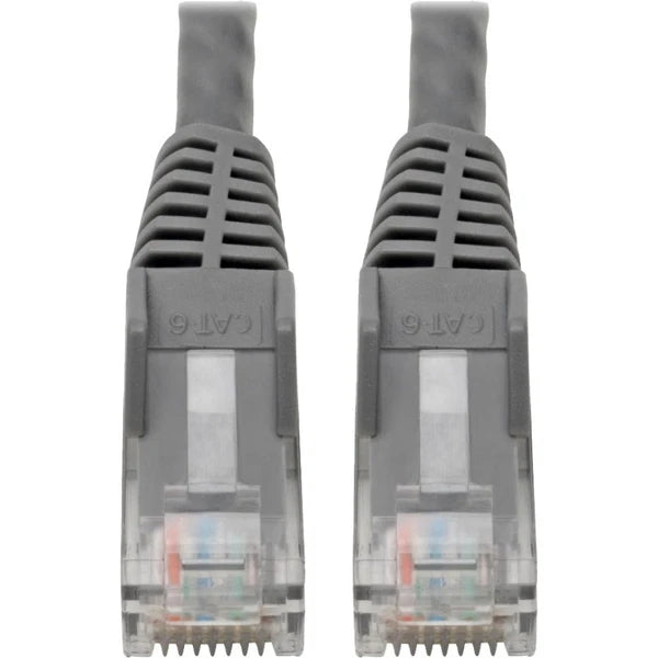 N201-06N-GY - Tripp Lite Cat6 GbE Snagless Molded Patch Cable UTP Gray RJ45 6in