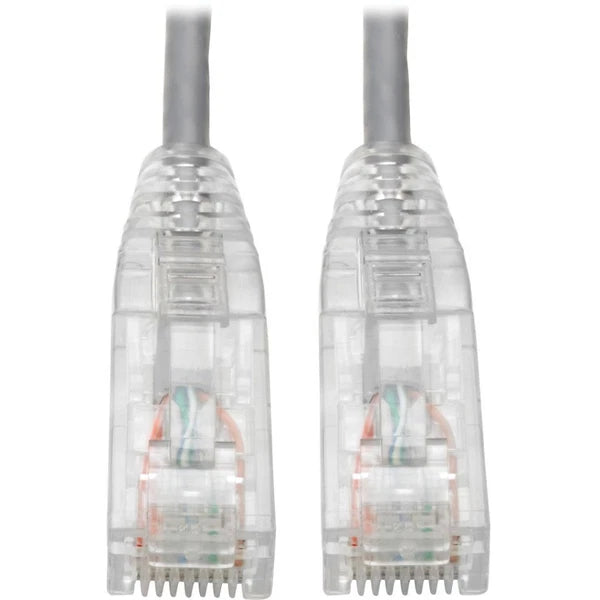 N201-S03-GY - Tripp Lite Cat6 UTP RJ45 Gigabit Snagless Molded Slim Patch Cable