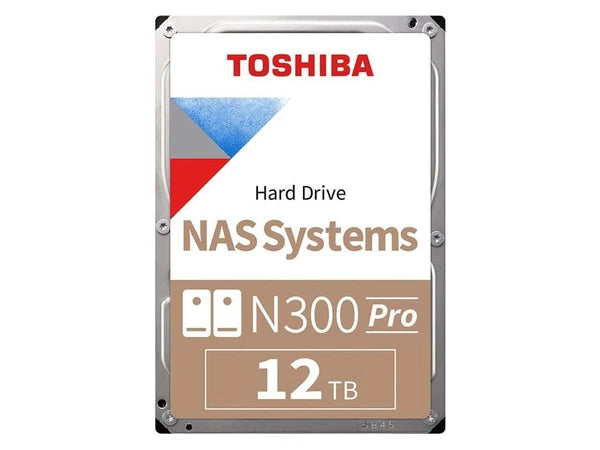HDWG51CUZSVB - Toshiba N300 Pro 12TB NAS 3.5-Inch Internal Hard DriveCMR SATA 6 Gb/s 7200 RP