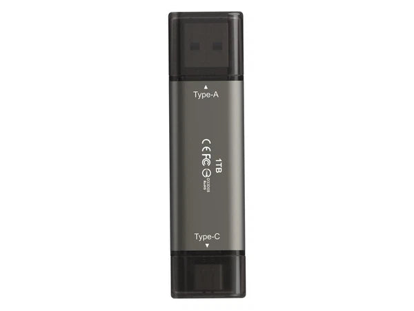 TX2MAX31TBT01 - Team X2 MAX Drive 1TB Titanium USB 3.2 Gen2 External Solid State Flash Drive