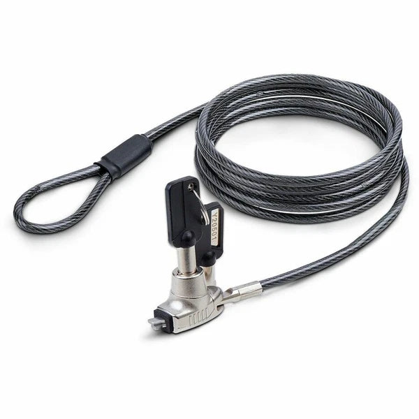 SNBLKLAPTOPLOCK - StarTech Slim Lock Noble Wedge Slot 5ft Anti-Theft Locking Cable