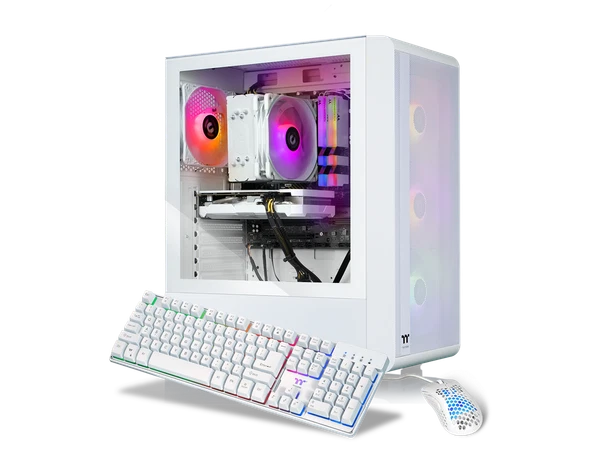 S2QT-B550-R66-LCS - Thermaltake LCGS Quartz R66 Gaming Desktop AMD Ryzen 5 5600 ToughRam DDR4 360