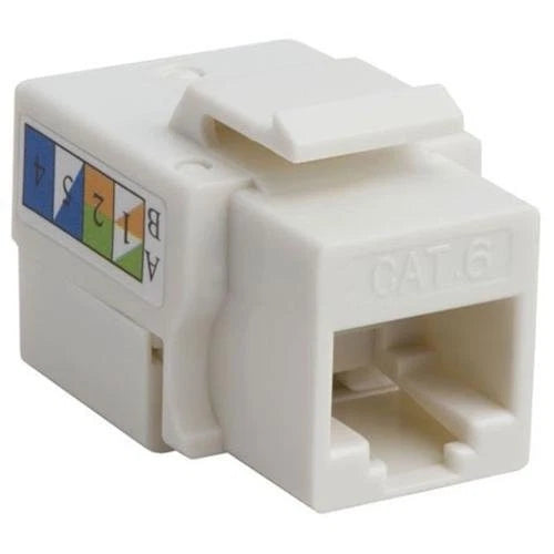 4XKJC6WH - 4XEM Cat6 Keystone Jack Punch Down Accs White
