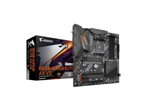 B550AORUS - Gigabyte B550 Aorus Elite AX V3 AM4 AMD B550 ATX Motherboard