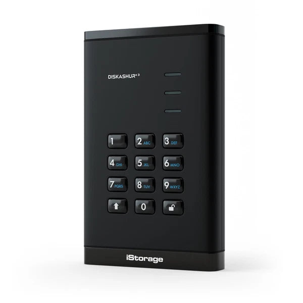ISDA32562000B - iStorage diskAshur3 2TB Portable Hard Drive Black InCorporated Common Crite