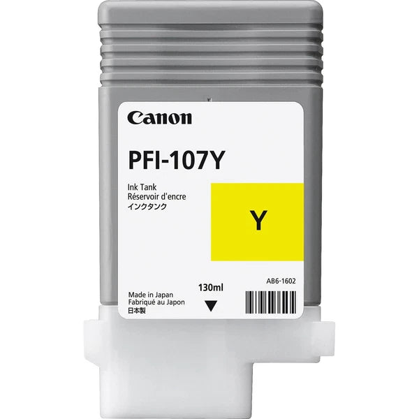 6708B001AA - Canon PFI-107Y Ink Cartridge Yellow