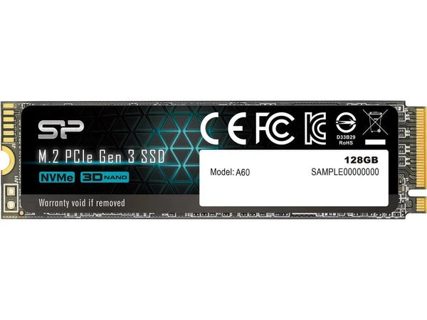 P34A60 - Silicon Power M.2 2280 128GB PCI-Express 3.0 x4 NVMe 1.3 Internal Solid