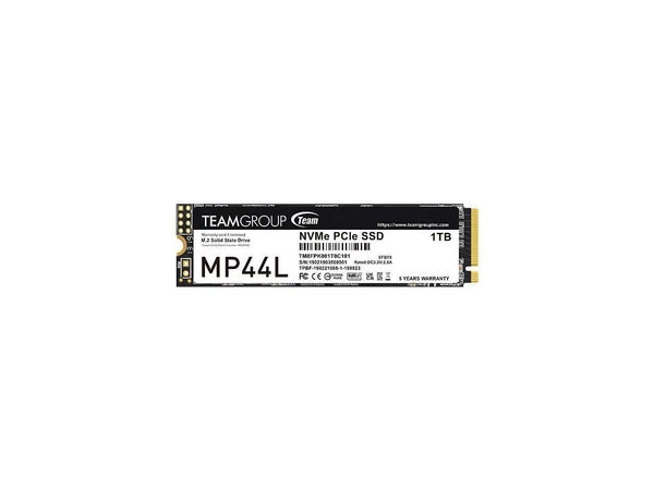 TM8FPK001T0C101 - Team Group SSD 1TB MP44L M.2 2280 NVMe SSD 1.4 TLC Internal Drive PCIe 4.0 x4