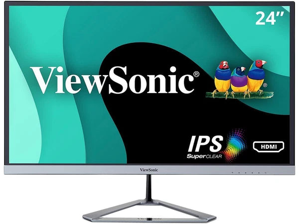 VX2476SMHD - ViewSonic VX2476-SMHD 24 Inch 1080p Frameless WideScreen IPS Monitor