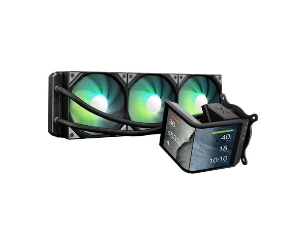L-P360L-AM3M-G0K - TRYX Panorama SE 360 ARGB 360mm AIO Rotatable 6.5'' AMOLED Curved Screen 3D Anam