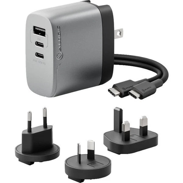 WCM3X67SGR - Alogic 3X67 Rapid Power 67W Multi-Country GaN Charger