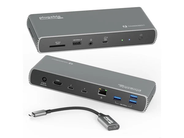 TBT4-UDX1 - Plugable Thunderbolt 4 Dock