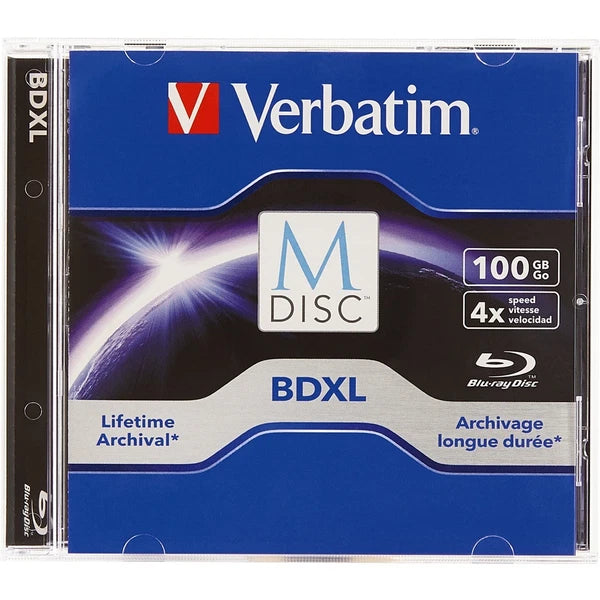 98912 - Verbatim Blu-ray Recordable Media BD-R XL 4x 100 GB