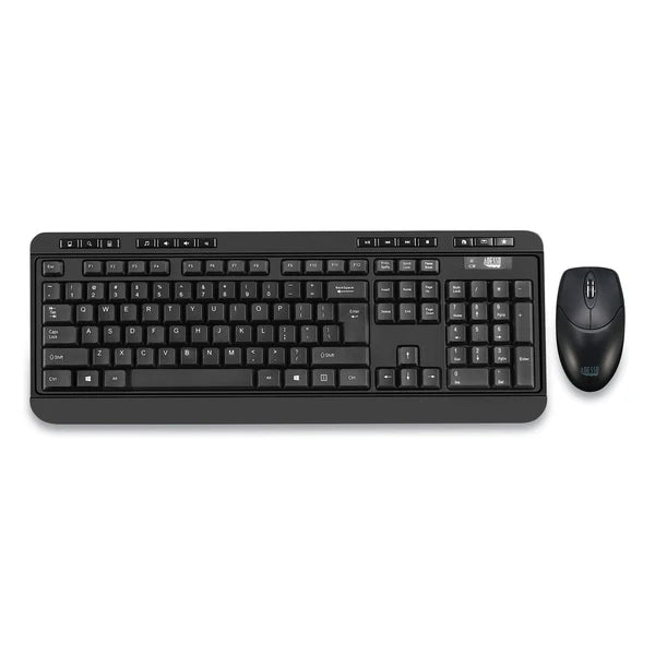 WKB1320CB - Adesso WKB-1320CB Antimicrobial Wireless Desktop Keyboard and Mouse