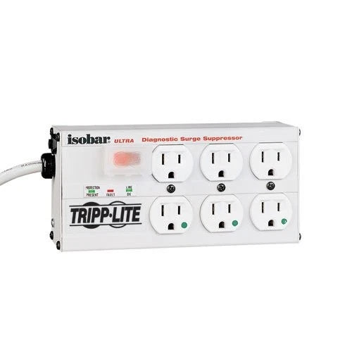 ISOBAR6ULTRAHG - Tripp Lite Isobar Surge Protector Medical Metal 6 Outlet 15' Cord