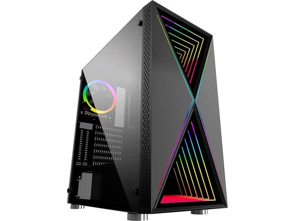 BG01619 - Bgears b-BlackWidow RGB Black Black ATX Tower Computer Case