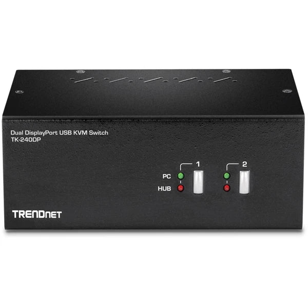 TK240DP - TRENDnet 2-Port Dual Monitor DisplayPort KVM Switch