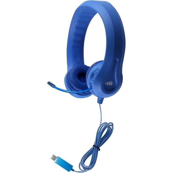 KFX2UBLU - Hamilton Buhl Kid's Flex-Phones USB Headset Blue