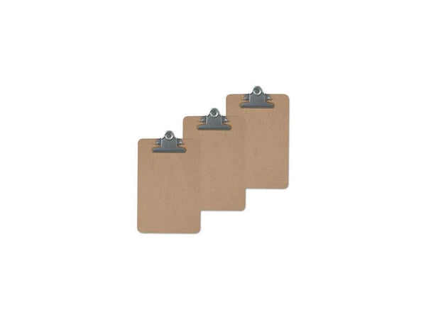 40305VP - Universal Hardboard Clipboard 1 Inch Holds 8 1/2 X 14 Brown