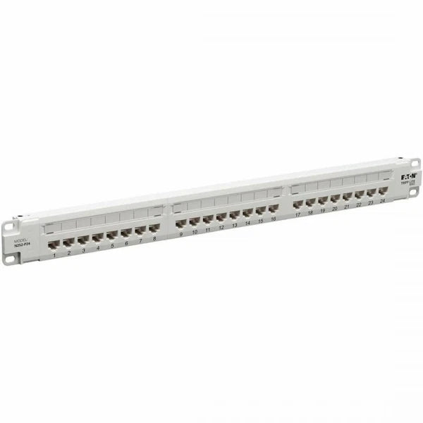 N252-P24-WH - Tripp Lite Eaton Series 24-Port Cat6 Patch Panel 4PPoE Compliant 110/Krone