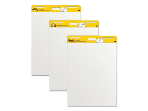 559VAD203PK - 3M Vertical-Orientation Self-Stick Easel Pads Unruled 30 White 25 x 30 Sheets 3/