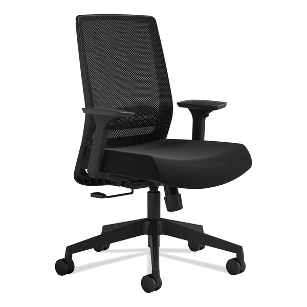 6830BMBL - Safco Medina Basic Task Chair Supports Black