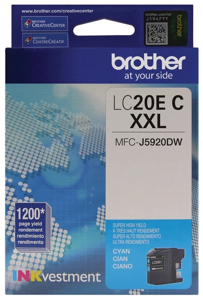 LC20EC - Brother INKvestment Super High Yield Cyan Ink Cartridge