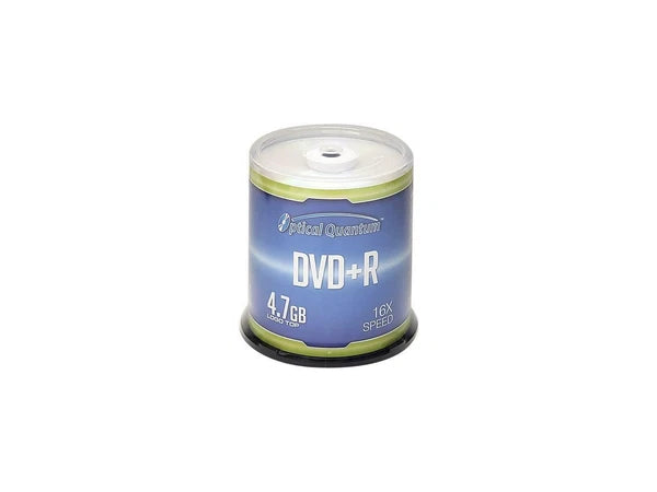 OQDPR16LT-BX - Optical Quantum 4.7GB 16X DVD+R Logo Top 100 s Spindle Disc