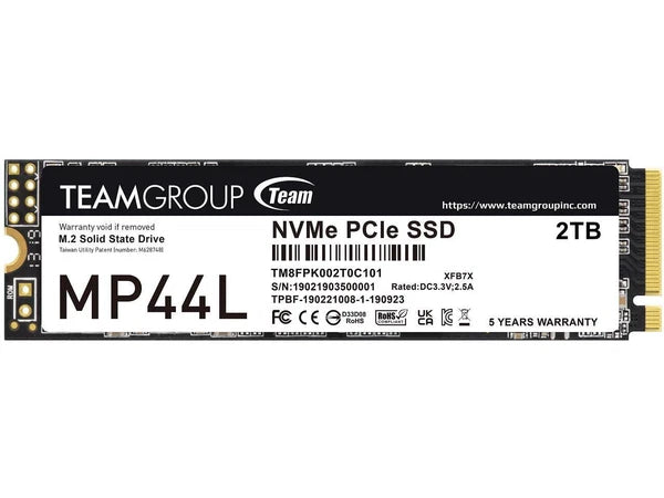 TM8FPK002T0C101 - Team Group MP44L M.2 2280 2TB PCIe 4.0 x4