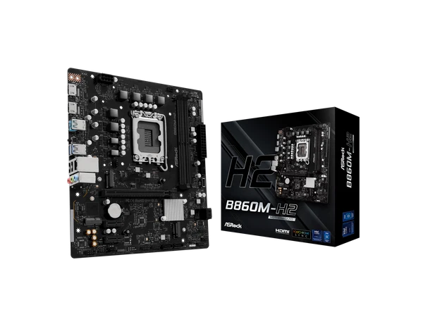 B860M-H2 - ASRock LGA 1851 Intel B860 SATA 6Gb/s Intel Core Ultra DDR5 Micro ATX M