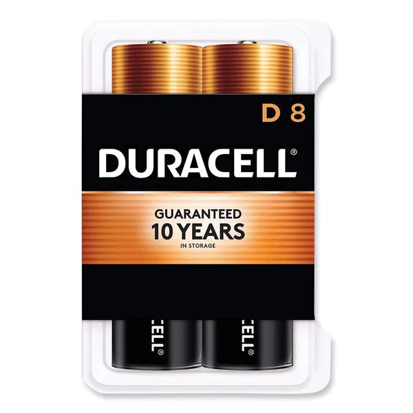 MN13RT8Z - Duracell CopperTop Alkaline D Batteries Clamshell