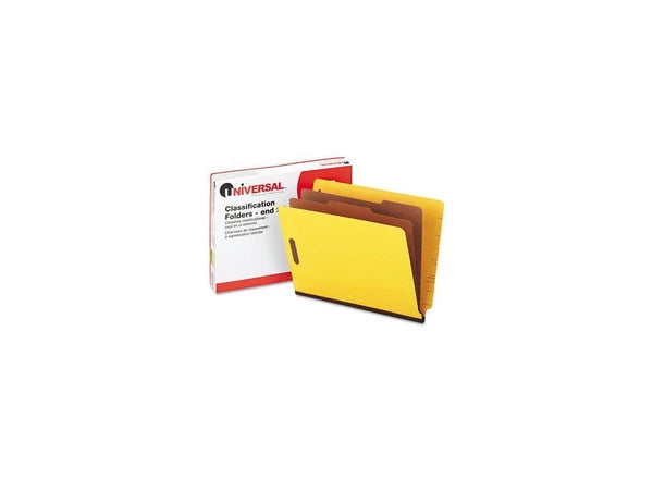 UNV10319 - Universal One Pressboard End Tab Classification Folders Letter Six-Section