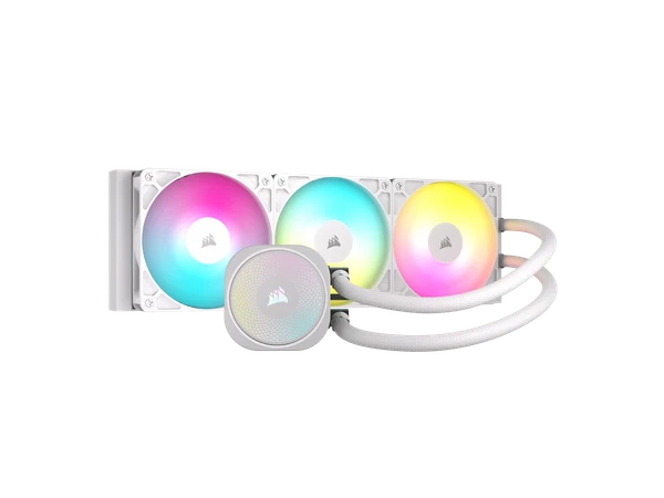 CW-9060095-WW - Corsair NAUTILUS 360 RS ARGB Liquid CPU Cooler White RS120 ARGB Fan