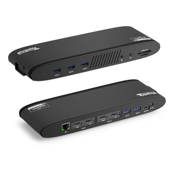 UD-6950PDH - Plugable 13-in-1 USB C Docking Station Dual Monitor 100W Charging