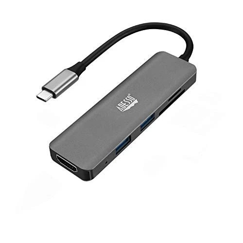 243181 - Adesso 6-in-1 USB-C Multi-Port Docking Station