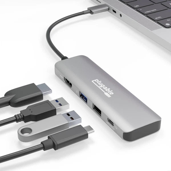 USBC-4IN1 - Plugable USB C Hub Multiport Adapter