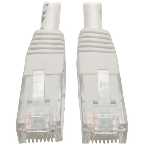 N200-025-WH - Tripp Lite 25ft Cat6 Gigabit RJ45 550MHz White Molded Patch Cable
