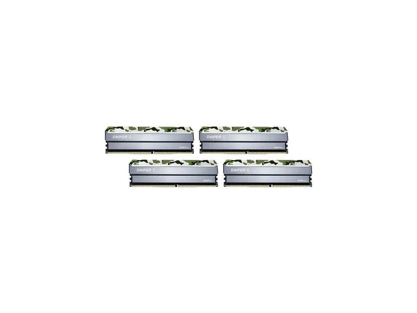 F4-3200C16Q-64GSXFB - G.Skill Sniper X Series 64GB 4 x 16GB 288-Pin DDR4 SDRAM DDR4 3200 PC4 25600