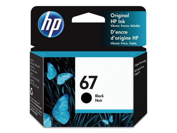 3YM56AN - HP 67 Inkjet Ink Cartridge Black in aging