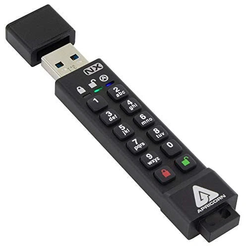 ASK3NX128GB - Apricorn Aegis Secure Key 3 NX 128GB 256-Bit Encrypted USB Flash Drive