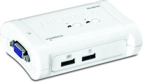 TK207K - TRENDnet 2-Port USB KVM Switch and Cable Kit