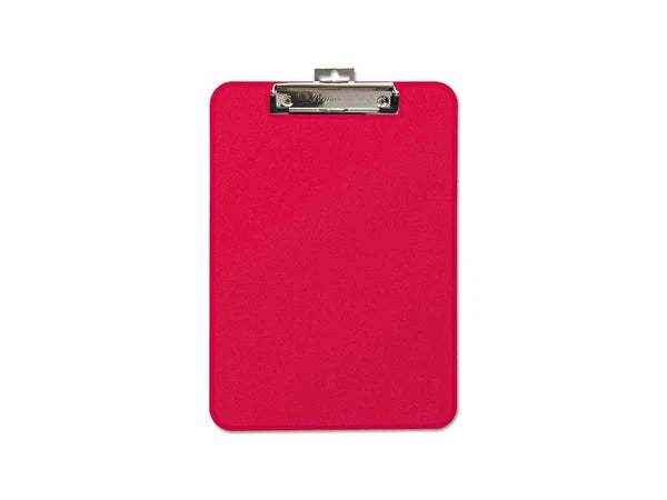BAU61622 - Baumgartens Unbreakable Recycled Clipboard 1/4" 8 1/2 x 11 Red 61622