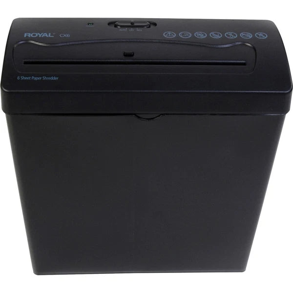 29183GBK - Royal CX6 Medium Duty 6-Sheet Cross Cut Paper Shredder