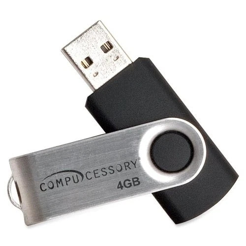 CCS26465 - Compucessory Password Protected USB Flash Drives 4GB Aluminum