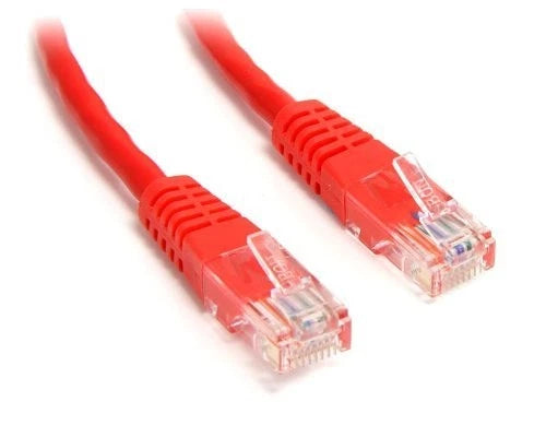 M45PATCH3RD - StarTech 3ft Red Molded Cat5e UTP Patch Cable 5e 3ft 1 x RJ-45